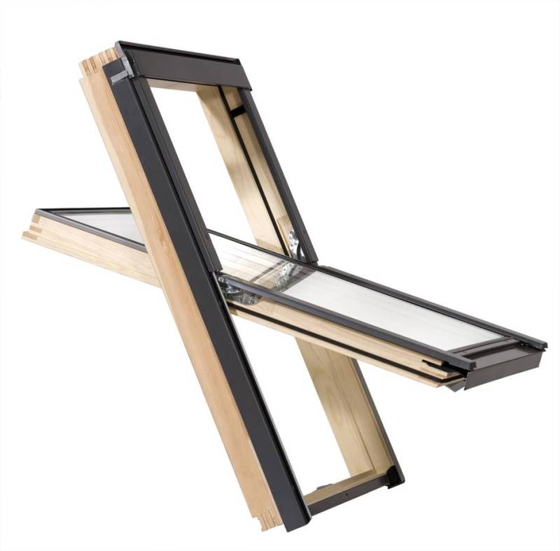 Dachfenster Rooflite Core Velux Gruppe aus Holz mit Eindeckrahmen von der VELUX Gruppe
