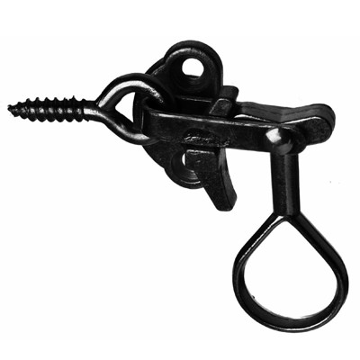 Dänischer Ankettel mit Konsole symmetrisch schwarz pulverbeschichtet (mit Ringschraube) von Nobrand