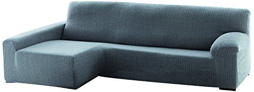 Dam Sofa Überwurf Chaise Longue 240 cm. links Frontalsicht - Fb. 06-grau von Eysa