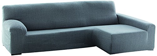 Dam Sofa Überwurf Chaise Longue 240 cm. rechts Frontalsicht - Fb. 06-grau von Eysa