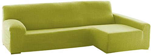 Dam Sofa Überwurf Chaise Longue 240 cm. rechts Frontalsicht - Fb. 04-grün von Eysa