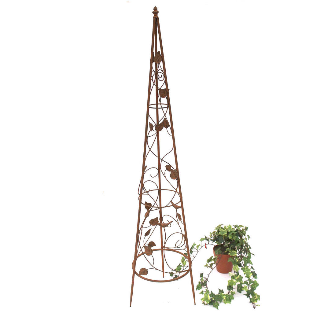 DanDiBo Rankhilfe, Braun, Metall, 24x118x24 cm, Gartenzubehör, Gartendeko DanDiBo Rankhilfe, Braun, Metall, 24x118x24 cm, Gartenzubehör, Gartendeko von DanDiBo