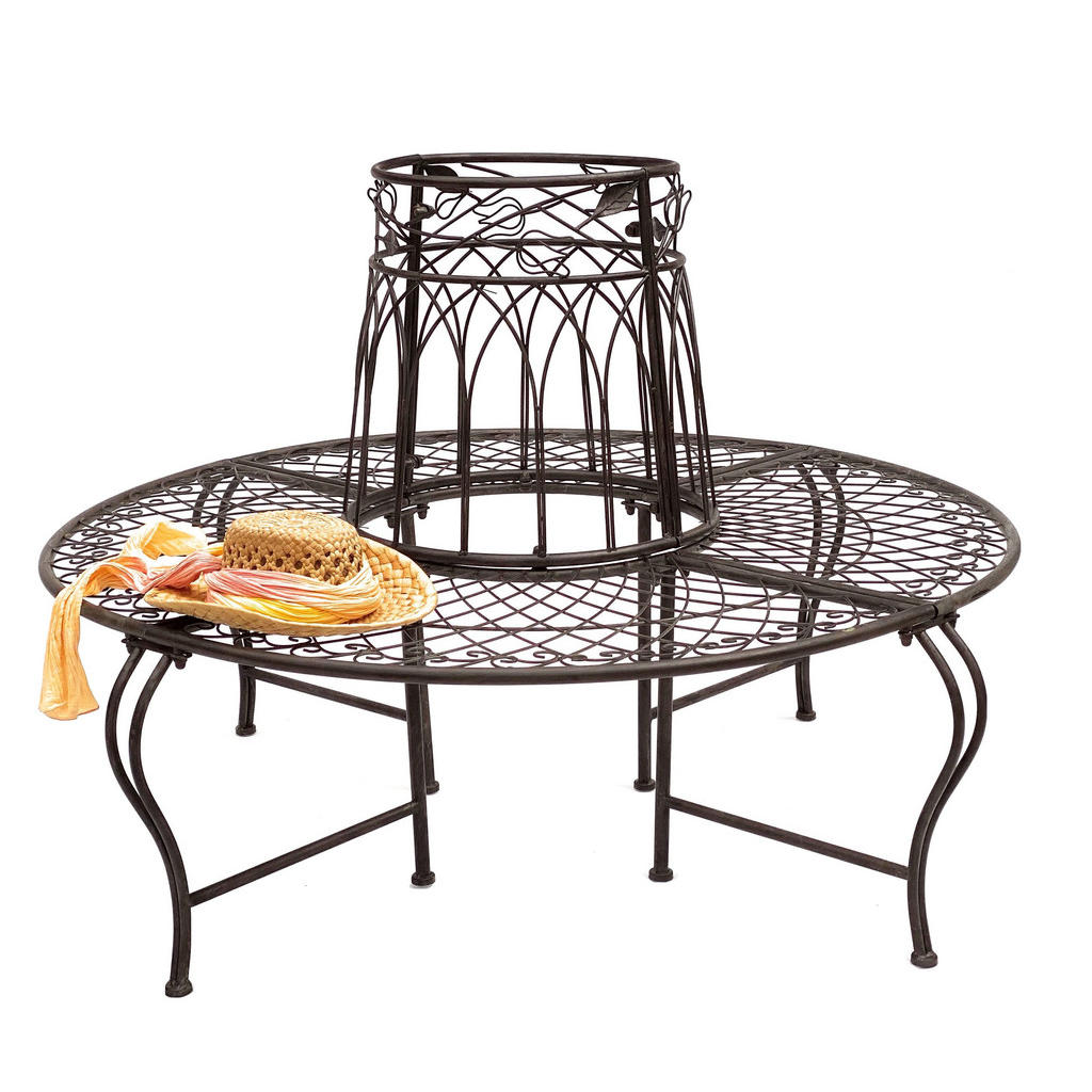 DanDiBo Rundbank, Braun, Metall, 130x93x130 cm, Gartenmöbel, Gartenbänke DanDiBo Rundbank, Braun, Metall, 130x93x130 cm, Gartenmöbel, Gartenbänke von DanDiBo