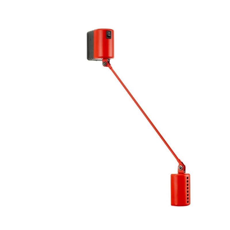 Daphine Parete 35 LED Wandleuchte, T: 35 cm, Rot matt, Warmweiß 3000K