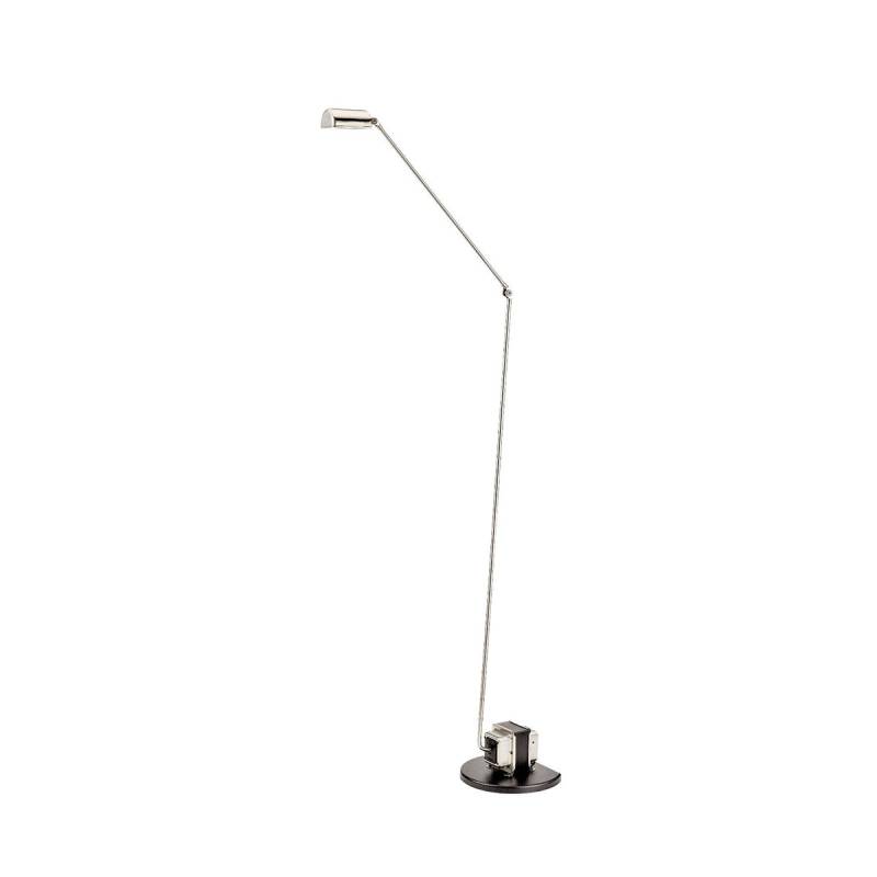 Daphine Terra LED Stehleuchte, H: 101 cm, Nickel gebürstet, Warmweiß 3000K