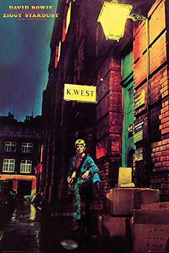 David Bowie Poster Ziggy Stardust (61cm x 91,5cm) + Ãœ-Poster von David Bowie