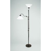 Deckenfluter Antik Messing Glas E27 200 cm blendarm Deckenfluter Antik Messing Glas E27 200 cm blendarm von Berliner Messingleuchten