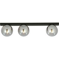Deckenlampe 3-flammig 70 cm Rauchglas Metall E14 IRENE von Emibig