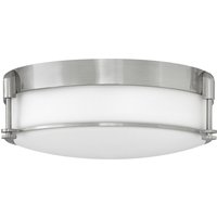 Deckenlampe Bad Glas Metall in Nickel Weiß blendarm Deckenlampe Bad Glas Metall in Nickel Weiß blendarm von ELSTEAD