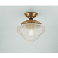 Deckenlampe Berliner Messing Glas Ø27 cm E27 wohnlich von Berliner Messingleuchten