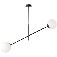 Deckenlampe Glas Metall 102 cm lang schwenkbar E14 2-flammig von Emibig