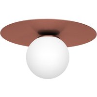 Deckenlampe Glas Metall Kupfer Ø35 cm rund E14 blendarm von Luminex