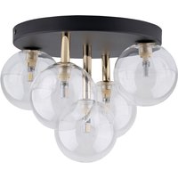 Deckenlampe Glas Metall Ø 35 cm klein Schwarz Gold 5x G9 Deckenlampe Glas Metall Ø 35 cm klein Schwarz Gold 5x G9 von TK Lighting