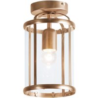 Deckenlampe Glas Metall in Bronze Ø16 cm E27 Klassisch von Steinhauer