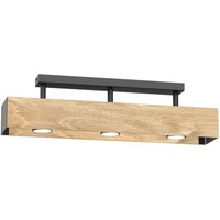 Deckenlampe Holz Metall Schwarz L:57 cm GU10 gemütlich Deckenlampe Holz Metall Schwarz L:57 cm GU10 gemütlich von Luminex