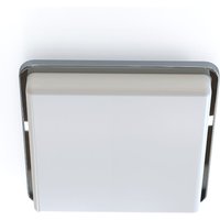 Deckenlampe IP44 Chrom Weiß B: 25 cm quadratisch 2x E27 von Nowodvorski