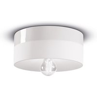Deckenlampe Keramik E27 D: 25 cm Weiß rund Retro Design Deckenlampe Keramik E27 D: 25 cm Weiß rund Retro Design von Ferroluce