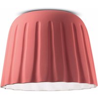 Deckenlampe Keramik E27 D: 40 cm Koralle rund Handarbeit von Ferroluce