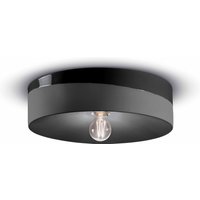 Deckenlampe Keramik rund D: 40 cm Schwarz E27 Retro Deckenlampe Keramik rund D: 40 cm Schwarz E27 Retro von Ferroluce