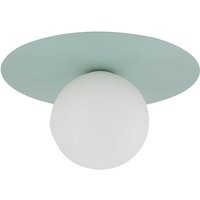 Deckenlampe Kinderzimmer rund Ø25cm Metall Glas G9 Mint Weiß von TK Lighting