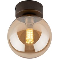 Deckenlampe Kugel klein Ø 12 cm H: 15 cm Rauchglas Metall G9 von TK Lighting