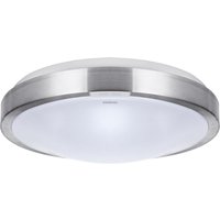 Deckenlampe LED IP44 rund D: 32,5 cm Silber Weiß 4000 K Deckenlampe LED IP44 rund D: 32,5 cm Silber Weiß 4000 K von Strühm