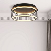 Deckenlampe LED rund Schwarz Weiß 3000 K 1074 lm D: 40 cm Deckenlampe LED rund Schwarz Weiß 3000 K 1074 lm D: 40 cm von Searchlight