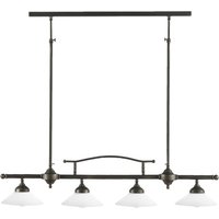 Deckenlampe Messing Glas E27 B: 95 cm höhenverstellbar von Giovanni Battista