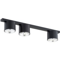 Deckenlampe Metall 70 cm lang Schwarz 3-flammig GU10 AR111 Deckenlampe Metall 70 cm lang Schwarz 3-flammig GU10 AR111 von Emibig