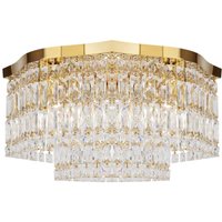 Deckenlampe Metall E14 45 cm breit in Gold rund INGA von Maytoni