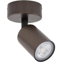 Deckenlampe Metall GU10 verstellbar Ø 12 cm klein Braun LIDIA von TK Lighting