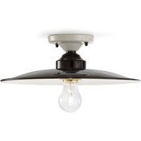 Deckenlampe Metall Keramik D: 35 cm rund Weiß Schwarz Deckenlampe Metall Keramik D: 35 cm rund Weiß Schwarz von Ferroluce
