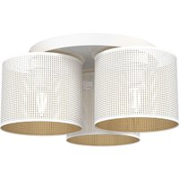 Deckenlampe Metall Ø45 cm rund E27 Loft in Weiß Gold Deckenlampe Metall Ø45 cm rund E27 Loft in Weiß Gold von Luminex