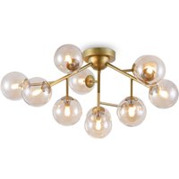 Deckenlampe Metall Rauchglas G9 60 cm breit Kugelschirm Deckenlampe Metall Rauchglas G9 60 cm breit Kugelschirm von Maytoni