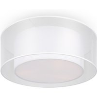 Deckenlampe Metall Stoff E27 rund D: 52 cm Weiß Modern Deckenlampe Metall Stoff E27 rund D: 52 cm Weiß Modern von Maytoni