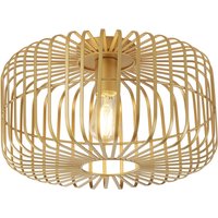 Deckenlampe Metall in Gold E27 Ø 40 cm rund Retro Design Deckenlampe Metall in Gold E27 Ø 40 cm rund Retro Design von Searchlight