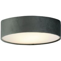 Deckenlampe Samt Schirm rund Ø 38 cm klein Grau 2x E27 Deckenlampe Samt Schirm rund Ø 38 cm klein Grau 2x E27 von Searchlight