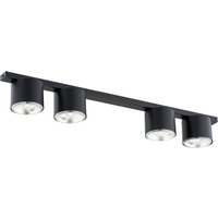 Deckenlampe Schwarz 90 cm lang 4-flammig GU10 AR111 Metall Deckenlampe Schwarz 90 cm lang 4-flammig GU10 AR111 Metall von Emibig