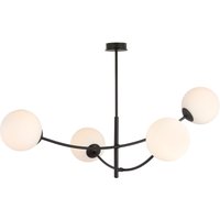 Deckenlampe Schwarz Weiß L: 89 cm schwenkbar E14 4-flammig Deckenlampe Schwarz Weiß L: 89 cm schwenkbar E14 4-flammig von Emibig