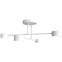 Deckenlampe Weiß Metall GX53 4-flammig akzentuiert Deckenlampe Weiß Metall GX53 4-flammig akzentuiert von Emibig