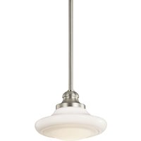 Deckenlampe Weiß Nickel E27 Ø20cm Glas Metall von ELSTEAD