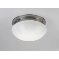 Deckenlampe blendarm Messing in Nickel Glas Ø41 cm E27 Deckenlampe blendarm Messing in Nickel Glas Ø41 cm E27 von Berliner Messingleuchten