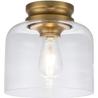 Deckenlampe klein Metall Glas Ø 22,9 cm in Messing brüniert Deckenlampe klein Metall Glas Ø 22,9 cm in Messing brüniert von ELSTEAD