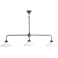 Deckenleuchte 3-flammig B: 114,5 cm Glas Messing E27 von Ghidini Giovanni Battista