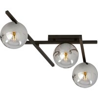 Deckenleuchte 3-flammig B: 50 cm Rauchglas Metall E14 Deckenleuchte 3-flammig B: 50 cm Rauchglas Metall E14 von Emibig