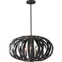 Deckenleuchte CEYDA Schwarz Ø65cm kürzbar Lampe von ELSTEAD