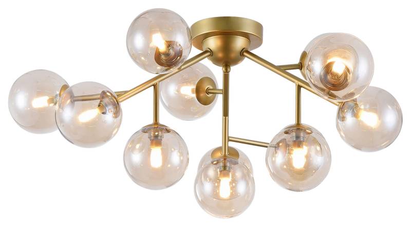 Deckenleuchte Dallas Goldfarben max. 28 Watt Deckenlampe