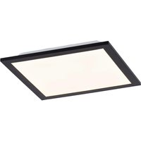 Just Light Deckenleuchte Flat 14740-18 schwarz Opal Aluminium B/H/L: ca. 29,5x5,8x29,5 cm von Just Light