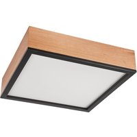 Deckenleuchte Holz B: 39 cm klein quadratisch in Eiche 4x E27 von Lamkur