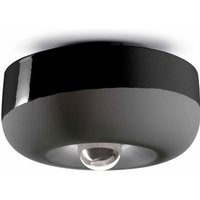 Deckenleuchte Keramik rund Ø 27 cm Schwarz E27 Retro Deckenleuchte Keramik rund Ø 27 cm Schwarz E27 Retro von Ferroluce